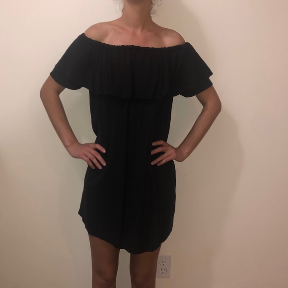 ZARA black off shoulder dress - Picture 2 of 3